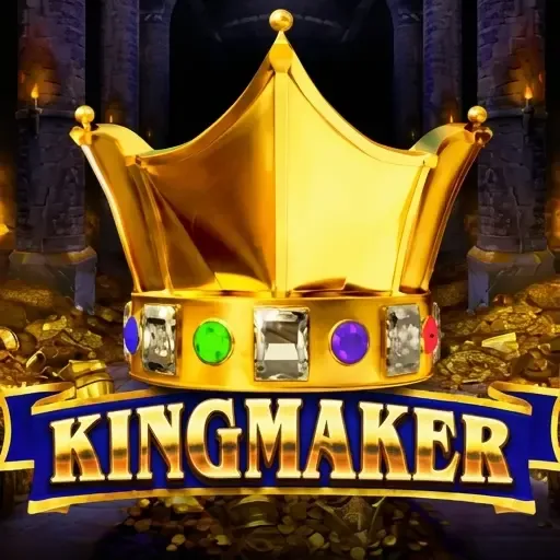 Goldene Krone und Edelsteine Kingmaker Slot auf Spinsy Casino