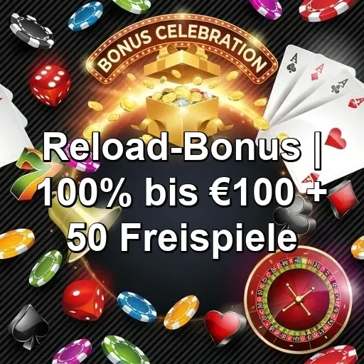 Reload-Bonus 100% bis €100 + Freispiele bei Spinsy Casino