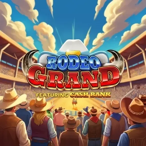 Rodeo Grand Spielautomat mit Publikum im Stadion auf Spinsy Casino
